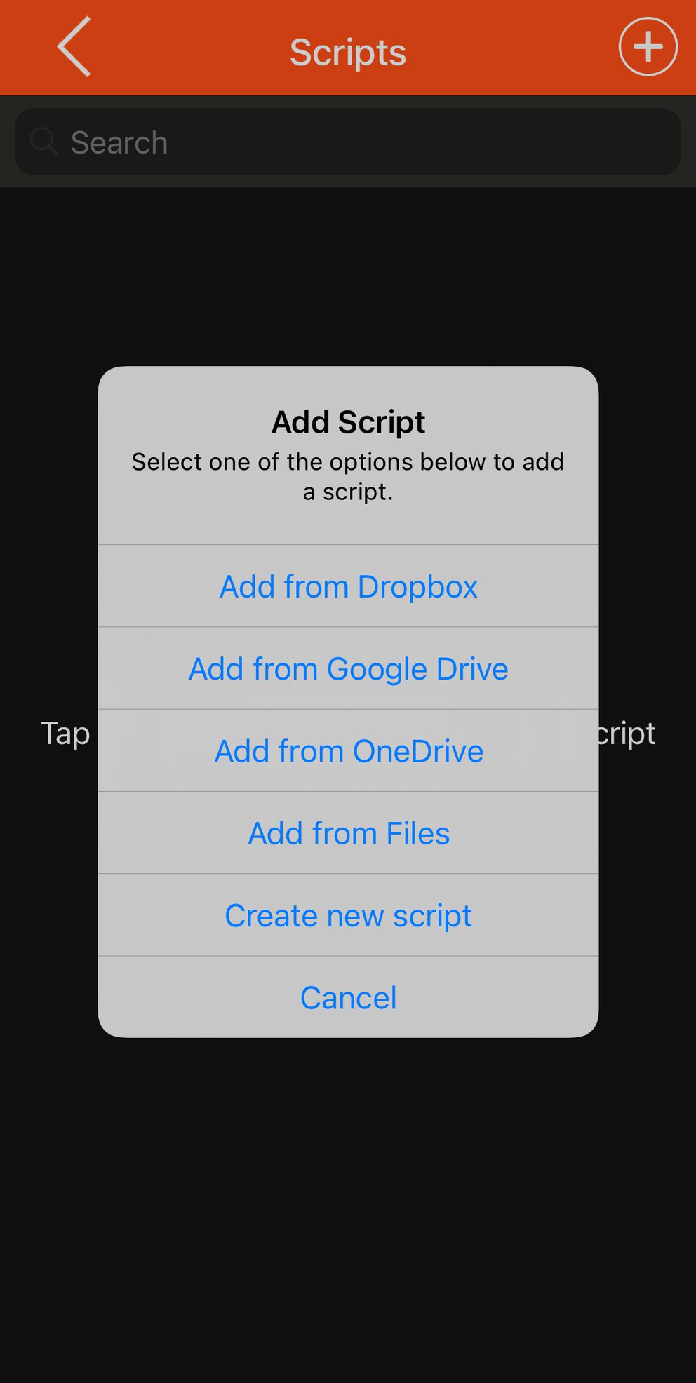 Add script