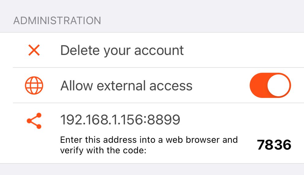 Allow external access to telepromter app