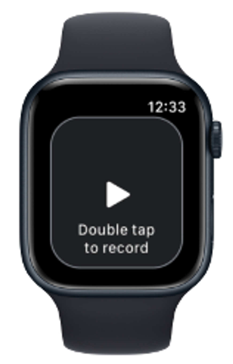 Apple Watch tap to record