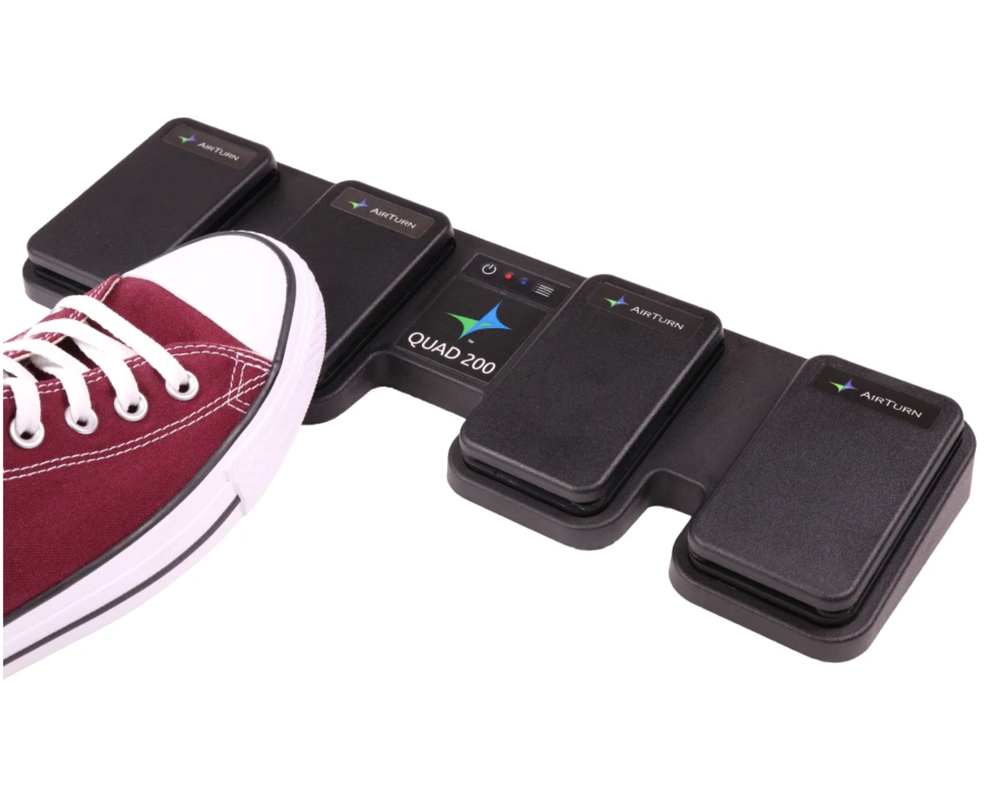 Airturn quad 200 foot pedal