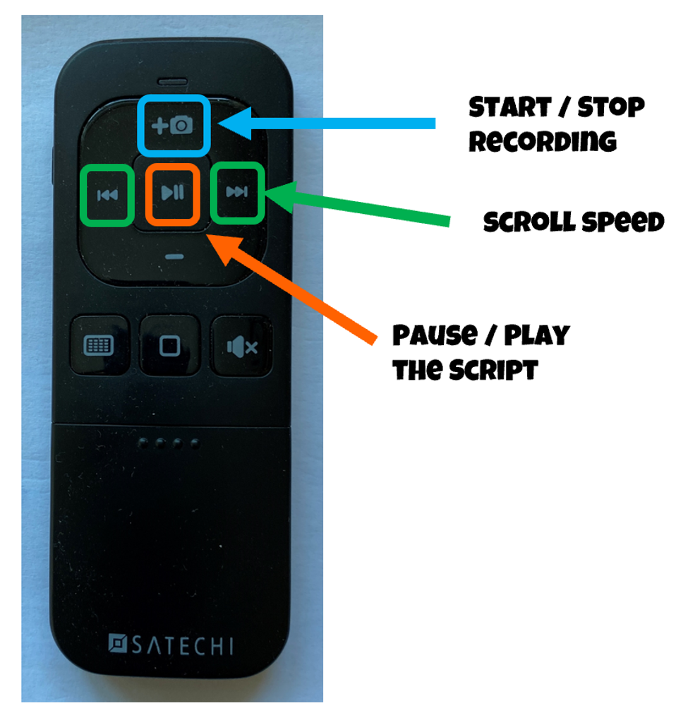 Use a bluetooth remote control to control the app recording video