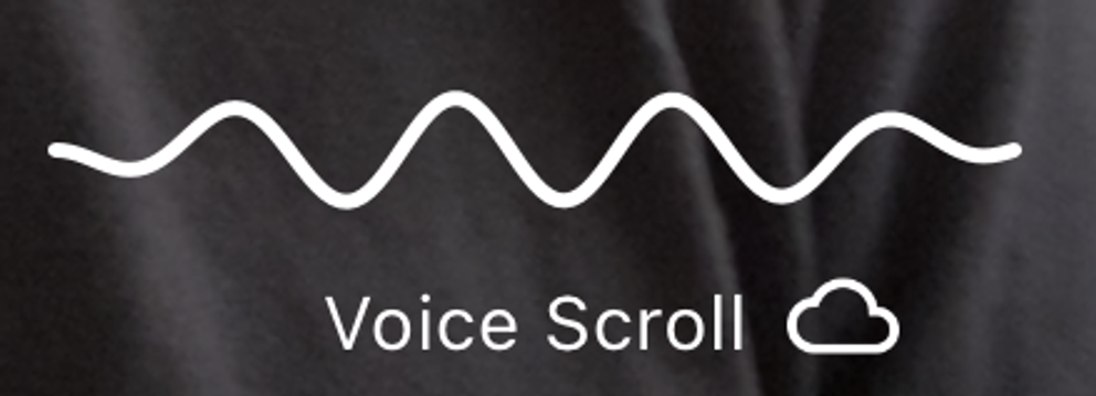 Sprachgesteuertes Scrollen