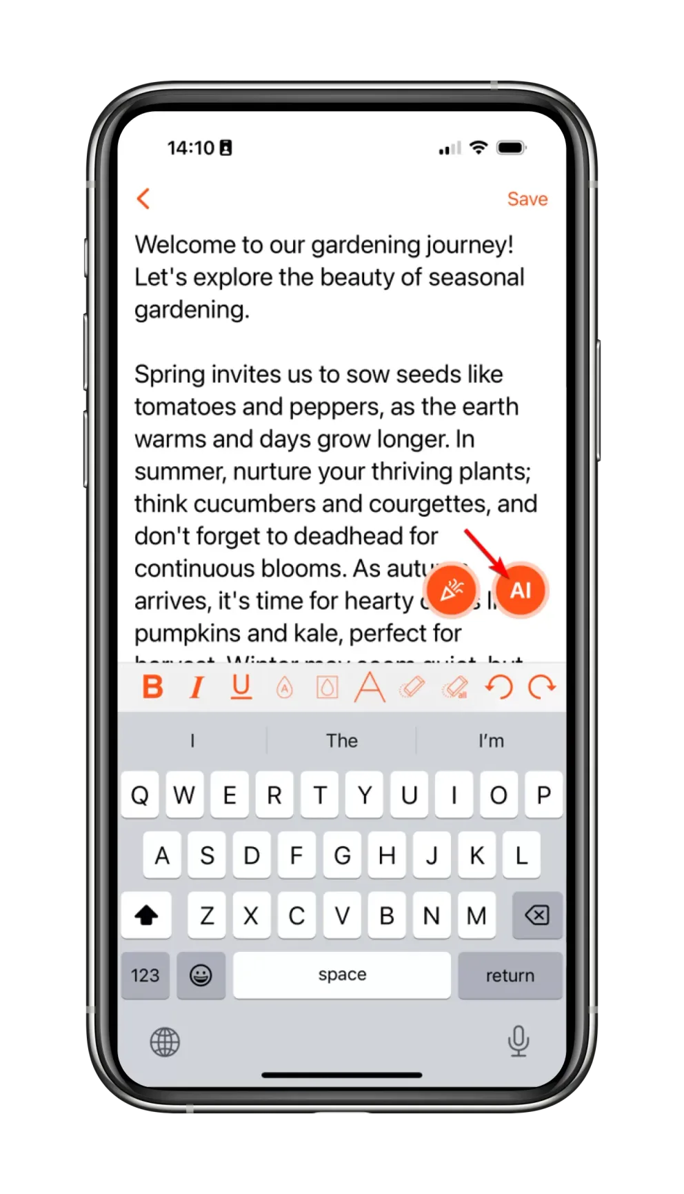 AI script editing feature 2