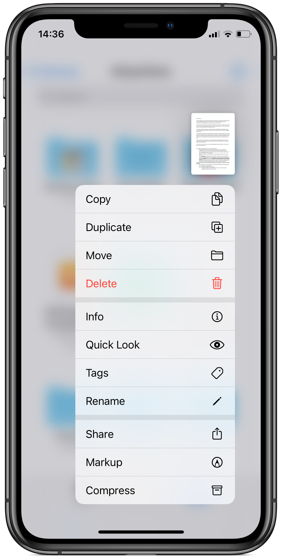 Files app import script