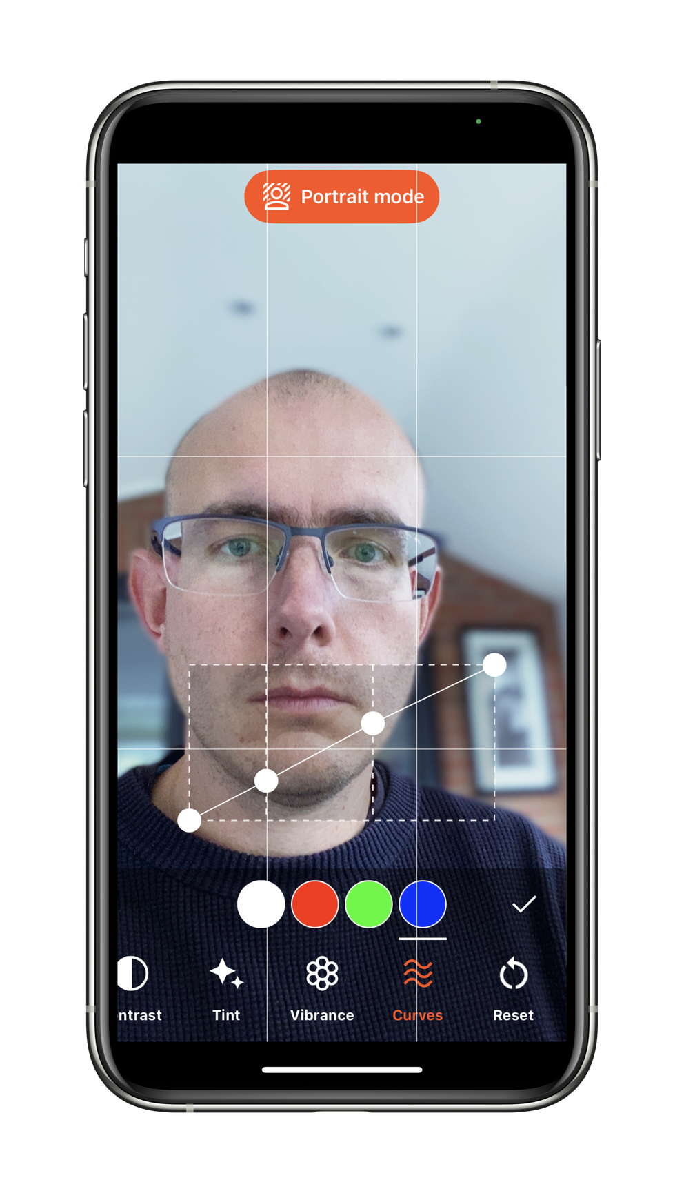 Filter options color curve