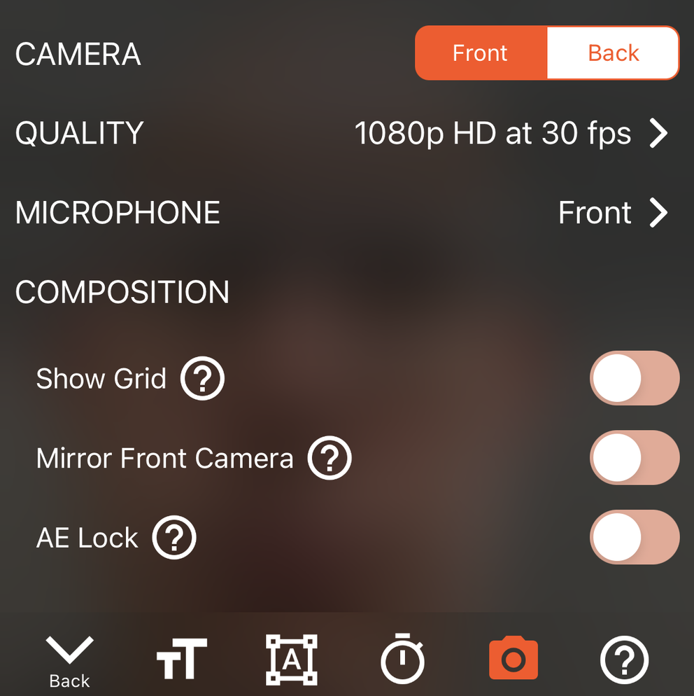Video quality settings ios
