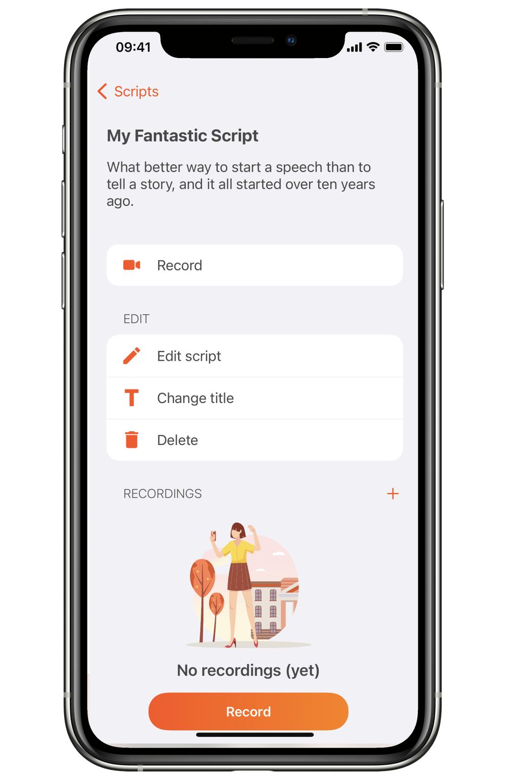 Importing videos from outside of teleprompter