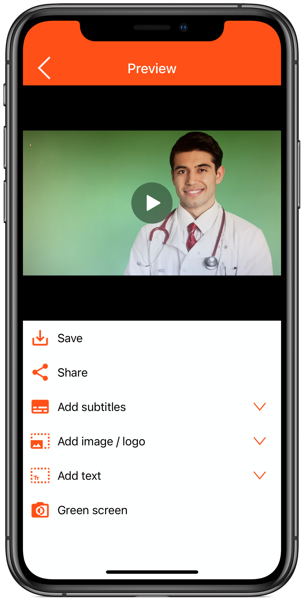 Before green screen filter